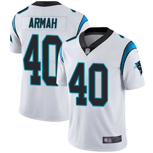Carolina Panthers Limited White Men Alex Armah Road Jersey NFL Football #40 Vapor Untouchable